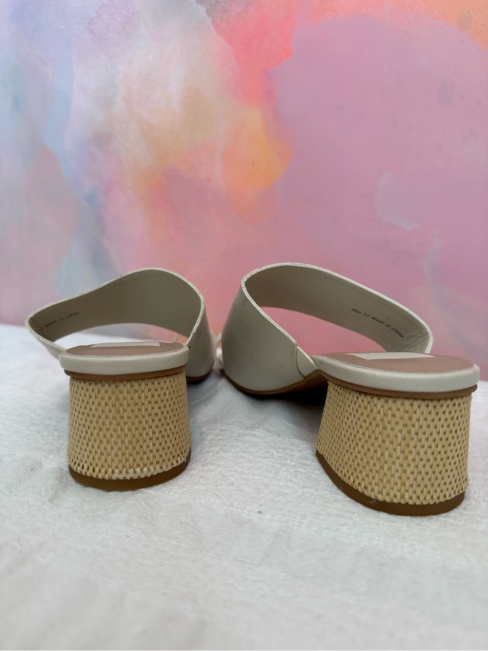 Dolce Vita Off-White Toe-Loop Slide Sandals - Picture 3 of 4